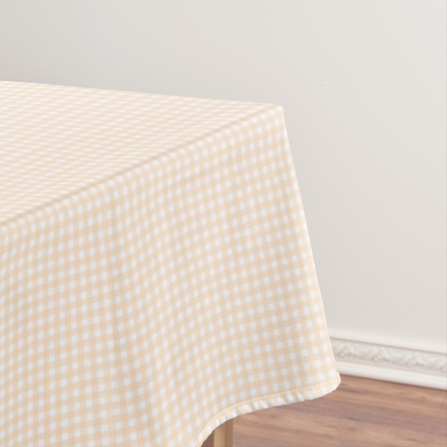 F & L Peach Gingham Tischdecke (Beispiel)