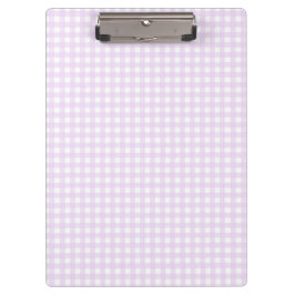 F & L Pink Gingham Klemmbrett