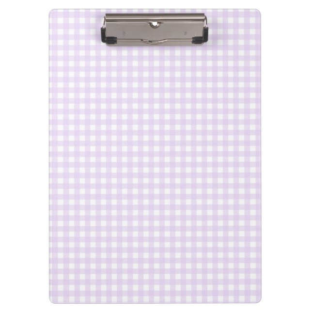 F & L Pink Gingham Klemmbrett (Vorderseite)