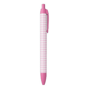 F & L Pink Gingham Pen Kugelschreiber