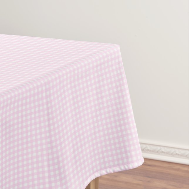 F & L Pink Gingham Tischdecke (Beispiel)