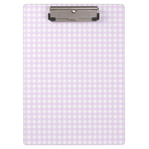 F & L Rosa Gingham Klemmbrett
