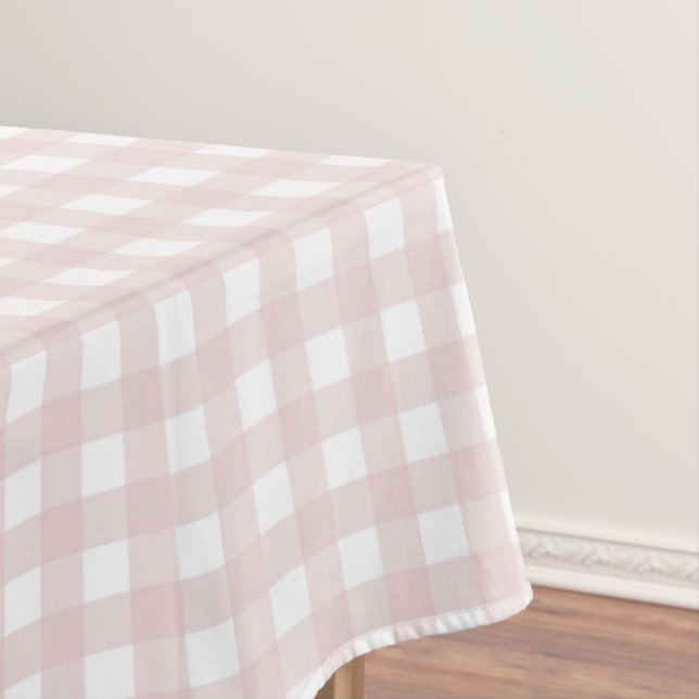F & L Tan Gingham Tischdecke (Beispiel)