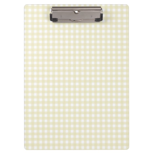 F & L Yellow Gingham Klemmbrett (Vorderseite)