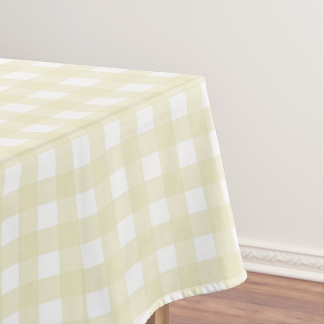 F & L Yellow Gingham Tischdecke (Beispiel)