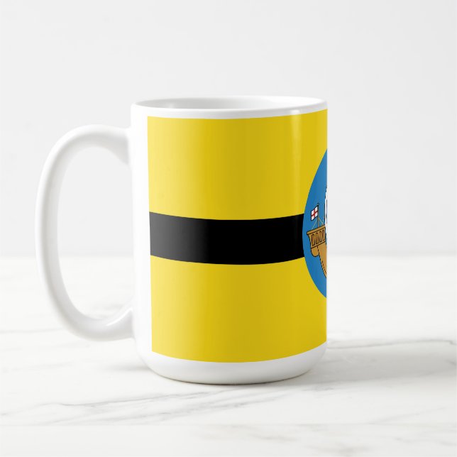 F lag in Wellington City, Neuseeland Magnet Kaffeetasse (Links)