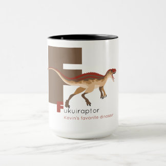 F like Fukuiraptor Mug Tasse