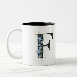 F Monogram Classic Black and White Zweifarbige Tasse