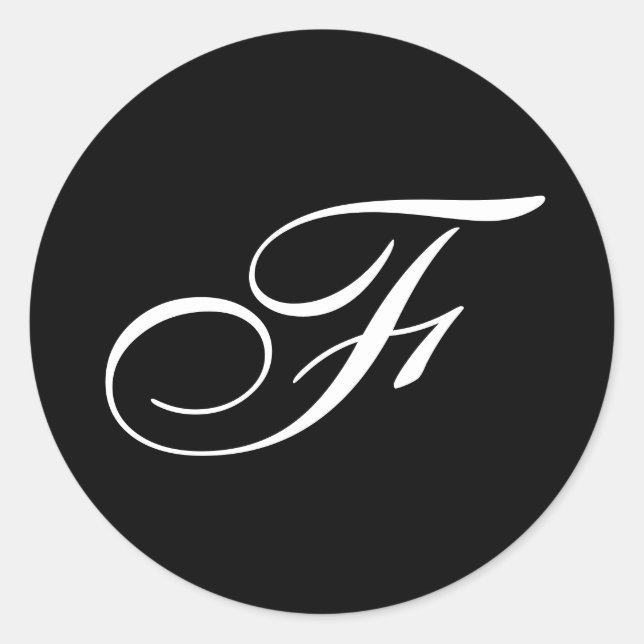 F Monogram Stickers (Vorderseite)