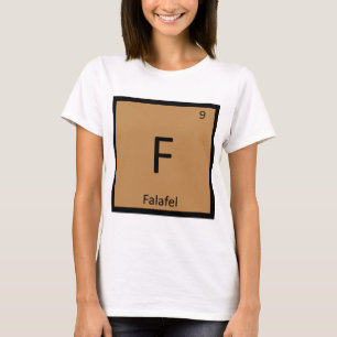 F - Periodisches Symbol für Falafel-Chemie T-Shirt