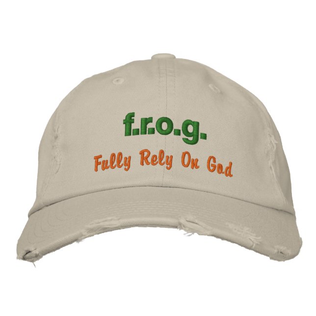 F.R.O.G. bestickter Hut (Vorderseite)