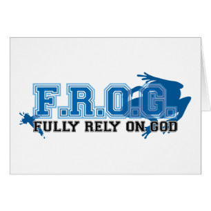 F.R.O.G. - Comptez entièrement sur Dieu (bleu)