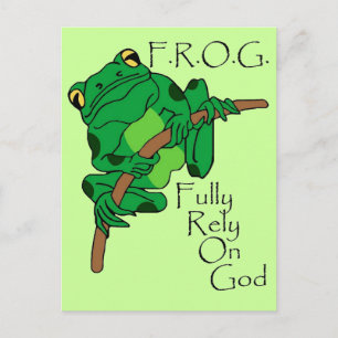 F.R.O.G. setzt auf Gott 1 Postkarte