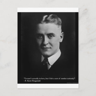 F Scott Fitzgerald Sanfte Neugier Geschenke & T-Sh Postkarte