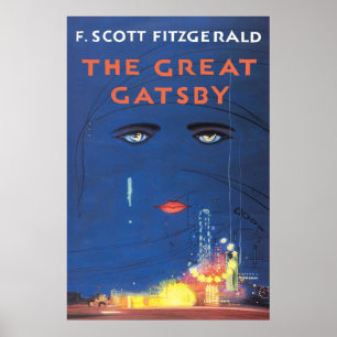 F Scott Fitzgerald The Great Gatsby Poster