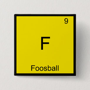 F - Symbol-T-Shirt für Foosball Funny Chemistry El Button
