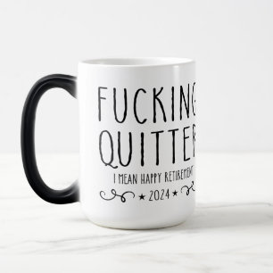 F*Tippen Sie den Gemeinen glücklichen Ruhekaffee. Verwandlungstasse