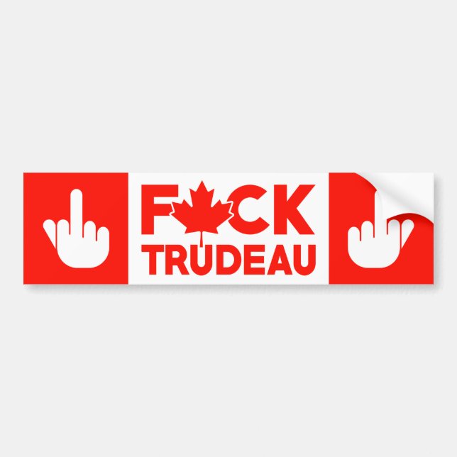 F Trudeau Kanadische LKWs Freiwilligendienst Truck Autoaufkleber (Vorne)