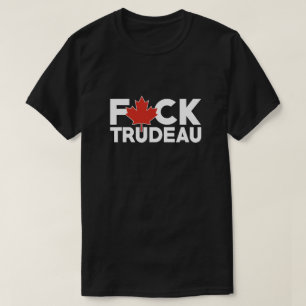 F Trudeau lustige kanadische Lkw-Fahrer anti Justi T-Shirt