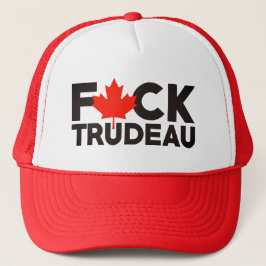 F Trudeau lustige kanadische Lkw-Fahrer anti Justi Truckerkappe