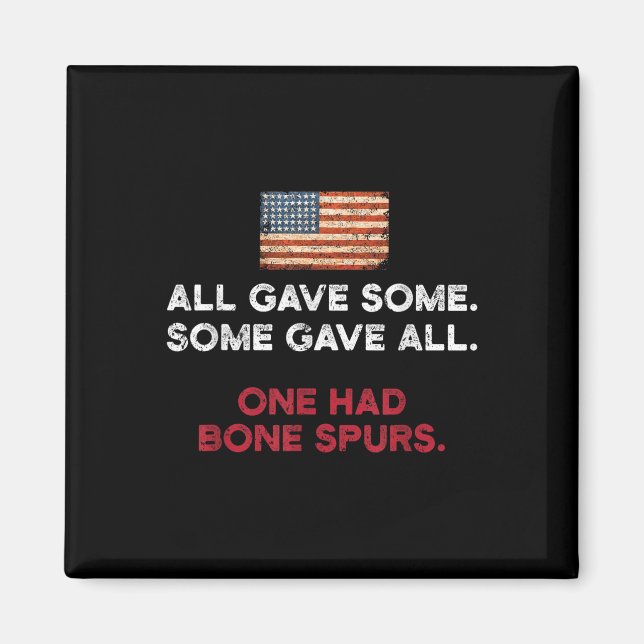 F Trump Shirt - Ketten-Knochen-Spurs Magnet (Vorne)