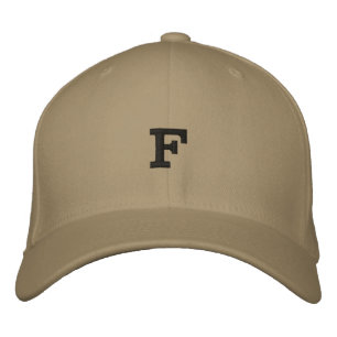 F Weibliche Girl Princess Initial Monogram Letter- Bestickte Baseballkappe