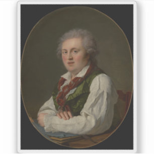 F.X. Fabre: Portrait von Laurent-Nicolas de Jouber Aufkleber
