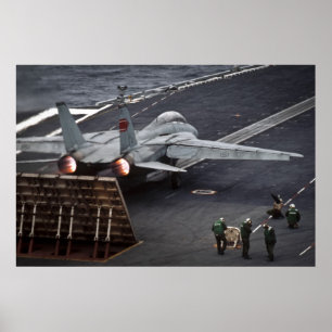 FA-18 hebt die USS Stennis ab Poster