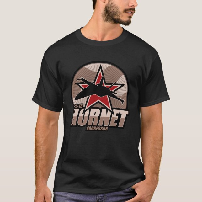 FA 18 Hornet Aggressor T-Shirt (Vorderseite)