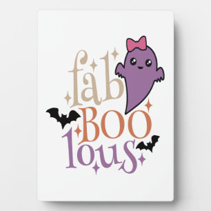 Fa BOO Lous Fa BOO Lous Halloween Ghost Fotoplatte