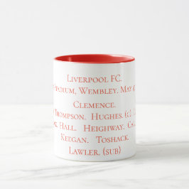 FA Cup-Siegermannschaft 1974 Liverpools FCS Tasse
