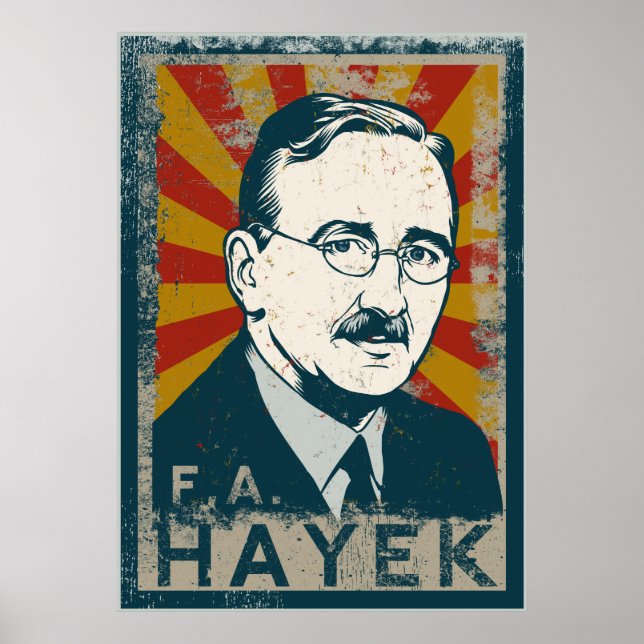 FA Hayek Poster (Vorne)