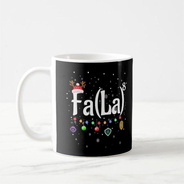 Fa (La)8 Funny Christmas Santa Fa La Math Geschenk Kaffeetasse (Links)