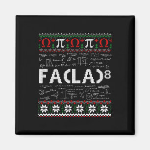 Fa (la)8 Funny Christmas Santa Fa La Math Lehrer Magnet