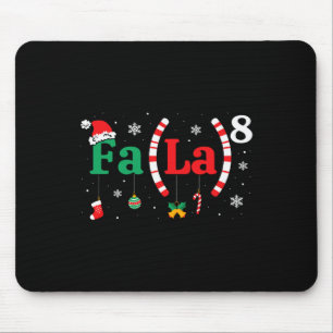 Fa (la)8 Funny Christmas Santa Fa La Math Lehrer Mousepad