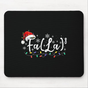 Fa (la)8 Funny Christmas Santa Fa La Math Lehrer Mousepad