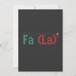 FA (LA)8 Funny Nerdy Math Weihnachtsgeschenk Dankeskarte