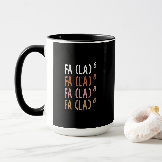 FA (LA)8 Lustiger nerdiger Mathe Tasse (Mit Donut)
