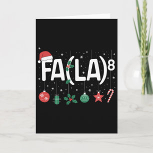 Fa (la)8 Lustiges Weihnachten Santa Fa La Matheleh Karte