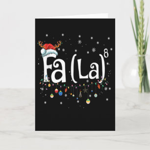 Fa (la)8 Spaß Weihnachten Weihnachtsfeier La Math Karte