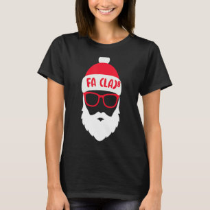 FA LA 8 Weihnachtsfeier Santa Fa La Math T-Shirt
