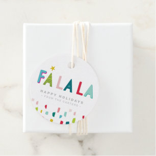 FA LA CHRISTMAS GIFT Spaß kühl leuchtend bunt. Geschenkanhänger