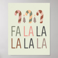 Fa La Christmas Retro Boho Tree Candycane