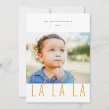 Fa La Colorful Holiday Foto Card