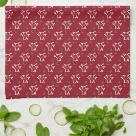 Fa La Festive Holly Weihnachten Geschirrtuch