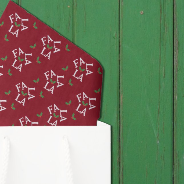 Fa La Festive Holly Weihnachten Seidenpapier (Von Creator hochgeladen)