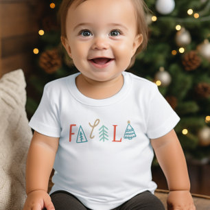 Fa La Funny Christmas Tree Holiday Kleinkind T-shirt