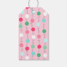 Fa La Garland Gift Tag (Pink)