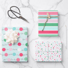 Fa La Garland Weihnachtswrapping Paper - Trial 2 Geschenkpapier Set