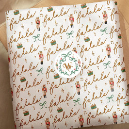 Fa La Girly Christmas Nutcracker Bow Music Seidenpapier